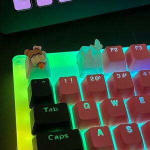 Cute popsicle light pink artisan Keycap, for OEM switches